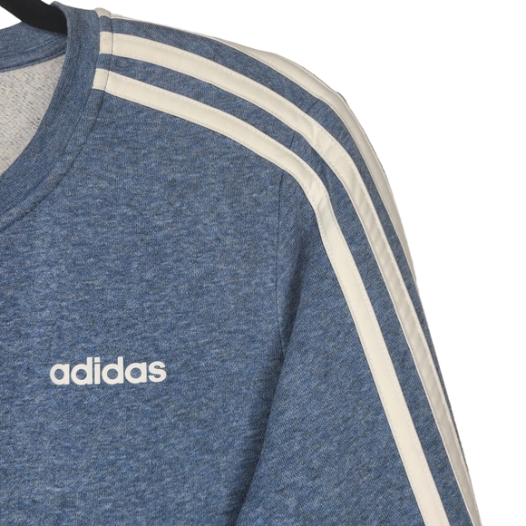 Adidas Essentials 3 Stripes Fleece Crew Sweatshirt EI0690 Medium - Picture 4 of 9